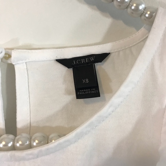 J. Crew Ruffle-Front Top in White - Picture 9 of 10